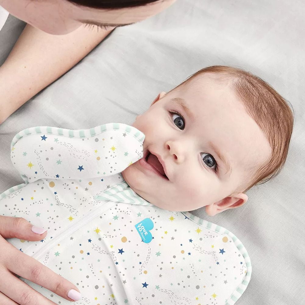 Love To Dream Swaddle UP Lite Bag Organic 0.2 TOG Cream Constellations Small 8 13 lbs Walmart