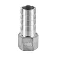 thumbnail image 4 of 304 Stainless Steel Hose Barb Fitting Coupler, 20mm Barb x G1/2 Female Thread, 2Pcs, 4 of 5