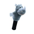 thumbnail image 4 of Funda de madera para palos de golf Colamx forma de animal de peluche Rhino 23 cm x 15 cm, 4 of 8