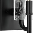 thumbnail image 6 of Progress Lighting, Rivera Collection, 1-Light Wall Sconce, Matte Black, Clear Textured Glass, 6 of 12