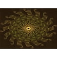 thumbnail image 1 of Ahgly Company Machine Washable Indoor Rectangle Transitional Dark Bronze Brown Area Rugs, 8' x 12', 1 of 7