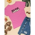 thumbnail image 3 of Believe Daisy Flower Banner T-Shirt Women -Image by Shutterstock, Female Medium, 3 of 4