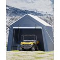 thumbnail image 3 of Portable Shed Outdoor Storage Shelter, 7x10 FT/7x12/10x10 FT Heavy Duty Instant Waterproof Storage Tent Sheds with Roll-up Zipper Door and Ventilated Windows for Motorcycle, Bike, Garden Tools, 3 of 9