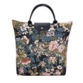 thumbnail image 1 of Bolsa plegable con diseño de peonía floral y reutilizable, 1 of 5