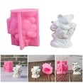 thumbnail image 2 of Lovely Animal Candle Molds Koala with Baby Silicone Moulds Castings Molds Ornament Epoxy Resin Molds Plasters Molds, 2 of 9
