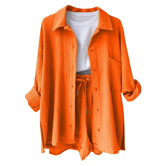 UANWENN Women's Casual Long Sleeve Shirt with Side Slits and Pocket Versatile Basic Top for Spring Summer Fall Everyday Wear Beach Date Outfit Classic Fit V Neck Women Poplin Shirt Pants and Shirts
