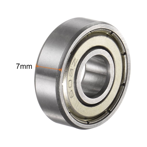 Lot De 25 Roulements à Billes 608ZZ – 8x22x7 Mm – Acier Carbone, Double Bouclier – Pour Skateboard, Rollers Et équipement Sportif