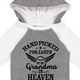 thumbnail image 4 of Inktastic Handpicked for Earth by My Grandma in Heaven Angel Wings Boys or Girls Long Sleeve Baby Bodysuit, 4 of 5