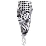 Shemagh Desert Keffiyeh Scarf B+W Shemagh Cotton Arab Keffiyeh Scarf Men Head Neck Face Wrap Cotton Men Military Woven Not Printed Ramadan Gift
