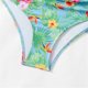 thumbnail image 4 of Trajes de Baño de Bikini de Mujer con Correas Impresas V Sexy Split Set de Tres Piezas, Diseño de Corte Alto para la Piscina de Playa Y las Vacaciones de Verano, 4 of 9