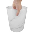 thumbnail image 5 of WHAMVOX  Outdoor Trash Bin Waste Paper Basket Imitation Marble Can Office, 5 of 8