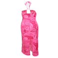 thumbnail image 4 of AMERTEER Femmes Robe Bodycon Abtrasct Impression Croix Licou Dos Nu Taille Haute Split Vestidos Plage Été Robe Vert L, 4 of 7