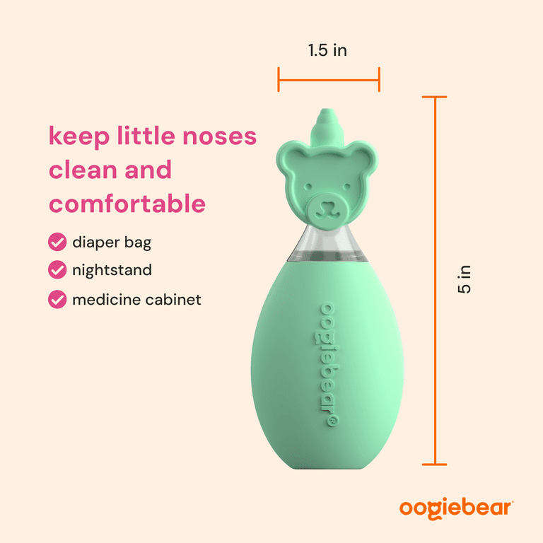 oogiebear Baby Nose Bulb Aspirator, Mint Green photo 3
