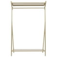 thumbnail image 5 of Miumaeov Gold Freestanding Garment Rack, Modern Hanging Clothes Stand Display Storage Rack, Clothes Rack with Bottom Storage Shelf for Organizing Coat, Clothes, Shoes, 5 of 12