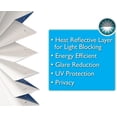 thumbnail image 6 of No Tools Easy Lift Trim-at-Home Cordless Pleated Light Blocking Fabric Shade White, 48" W x 64" L, (Fits windows 31 in - 48 in), 6 of 10
