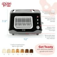 thumbnail image 5 of Rise by Dash Clear View 2-Slice Toaster with See Through Window - Defrost, Reheat, Feature for Bagels + Auto Shut off - Black, 5 of 6