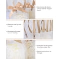 thumbnail image 3 of FFIY Small Gift Bags Bulk, 4 Pcs 5.3x2.7x5.9" Frosted Plastic Clear Gift Bags with Handles Small Reusable Gift Bags for Wedding, Birthday, Valentines, with Champagne Color Paper Filler and Ribbon, 3 of 6