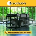 thumbnail image 5 of Conlun Cat Carrier,Soft-Sided Cat Carriers with 4-Sided Mesh,Airline Approved Pet Transport Carrier,Collapsible Cat Travel Carrier-Gray, 5 of 8