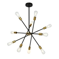 Aiwen Industrial Sputnik 10 Lights Pendant Light Simple Linear Chandelier