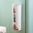 thumbnail image 3 of fastboy Kitchen Wall-Mounted Plastic Bag Storage Holder Garbage Pouch Saver Organizer Dispenser, White, 3 of 6