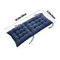 thumbnail image 3 of EazyTech Tufted Indoor/Outdoor Swing Bench Cushion High Back Chair Cuhion for Office Home Chair Patio Garden Furniture Loveseat Cushions 39.5x18in Blue, 3 of 7