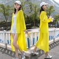 thumbnail image 5 of Cárdigan de chal liso de verano con capucha, camisas de playa, cárdigan de manga larga de gran tamaño para mujer, blusas sueltas con protección solar tipo vendaje, 5 of 5