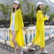 thumbnail image 5 of Cárdigan de chal liso de verano con capucha, camisas de playa, cárdigan de manga larga de gran tamaño para mujer, blusas sueltas con protección solar tipo vendaje, 5 of 5