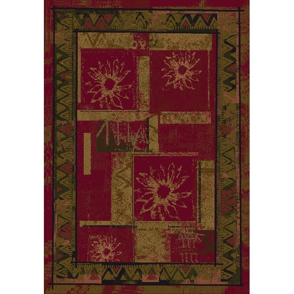 Milliken Innovations Area Rug SOLEIL BRICK Soleil Brick Petals Buds 2' 1" x 7' 8" Runner