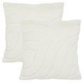thumbnail image 2 of SAFAVIEH Verli Solid Pillow, 21" x 21", Ivory, Set of 2, 2 of 5