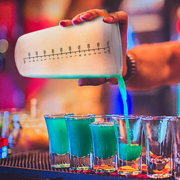 Coctelera NikouMX transparente antifugas resina de PC 300 ml 500 ml 700 ml 1000 ml