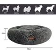 thumbnail image 2 of Combo Cama Ortopédica para Perro Grande  Memory Foam Antiestrés con Felpa Suave, Base Antideslizante + Bolsa de Regalo  Ideal para Mascotas con Dolor Articular (Gris), 2 of 9