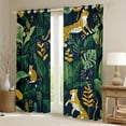 thumbnail image 2 of Castle Fairy Animal Cheetah Blackout Curtains Set of 2 (52x84 Each),Botanical Plants Window Curtains,Woodland Wildlife Curtains and Drapes,Ultra Soft Cartoon Home Decor, 2 of 6