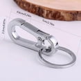 thumbnail image 4 of 2 Pc Llavero de Acero Inoxidable Anillo de Coche de Alto Grado Hombres y Mujeres Anillo Lindo Anillo de Alto Grado con Clavo Cuchara Oreja Llavero, 4 of 7