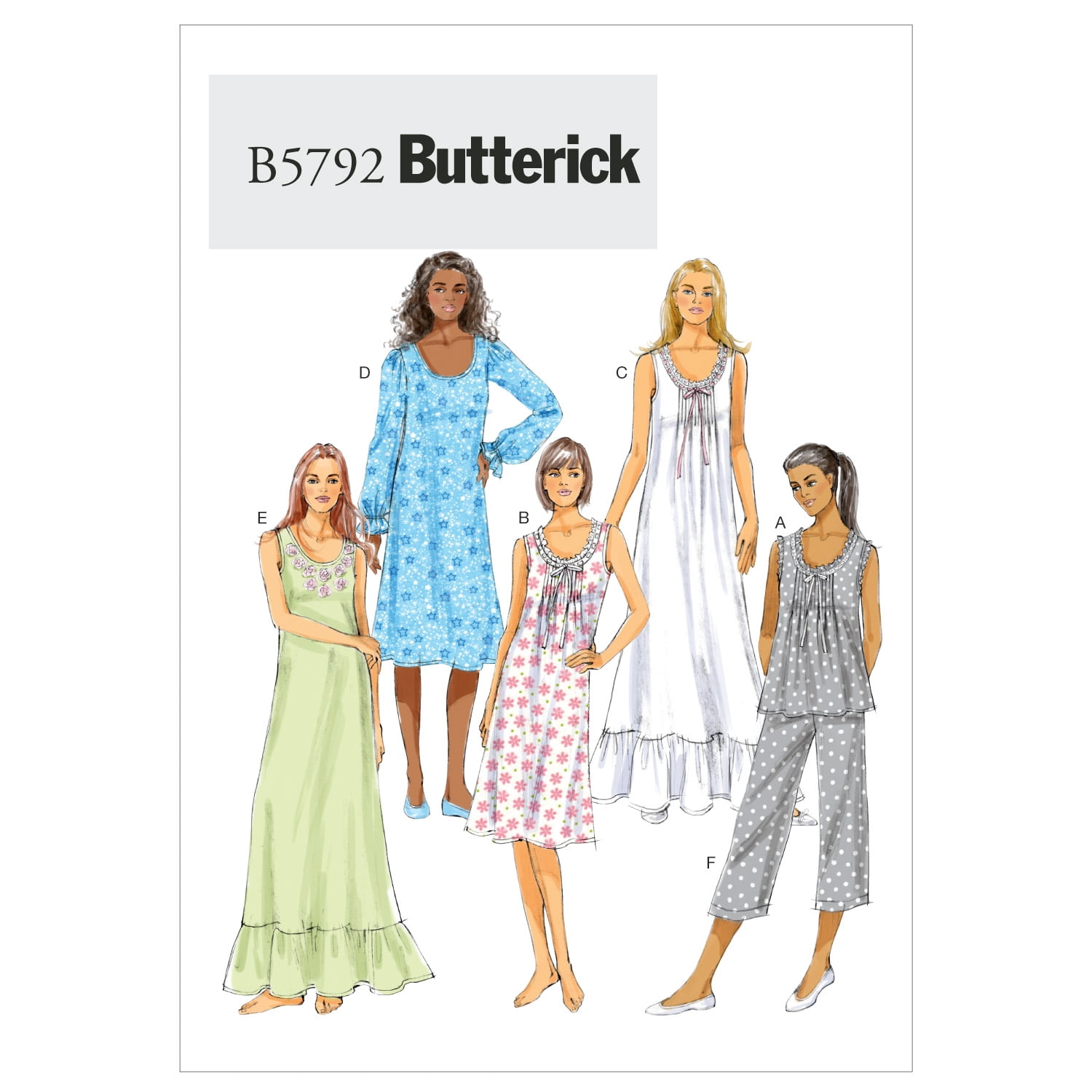 McCall s Misses Top Gown and Pants Sewing Pattern and Template