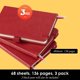 thumbnail image 4 of Set de 3 Mini Cuadernos de Bolsillo Rayados NIRMIRO Rojos, 4 of 7