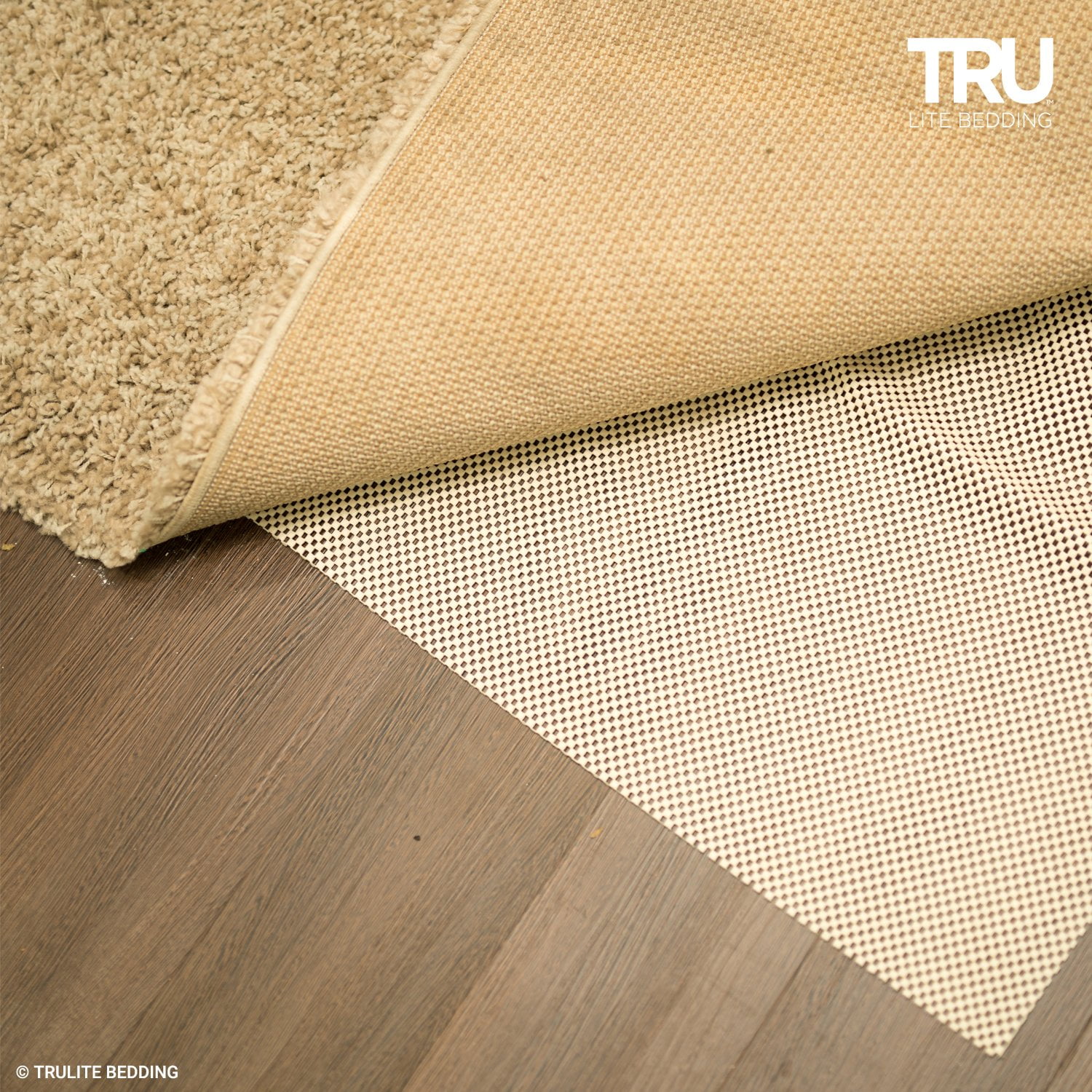 trimmable Extra Strong Grip NEW TRU Lite Non Slip Rug Pad many sizes white 