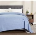 thumbnail image 3 of MAINSTAYS SOLID FLEECE BLANKET QUEEN BLUE, 3 of 3