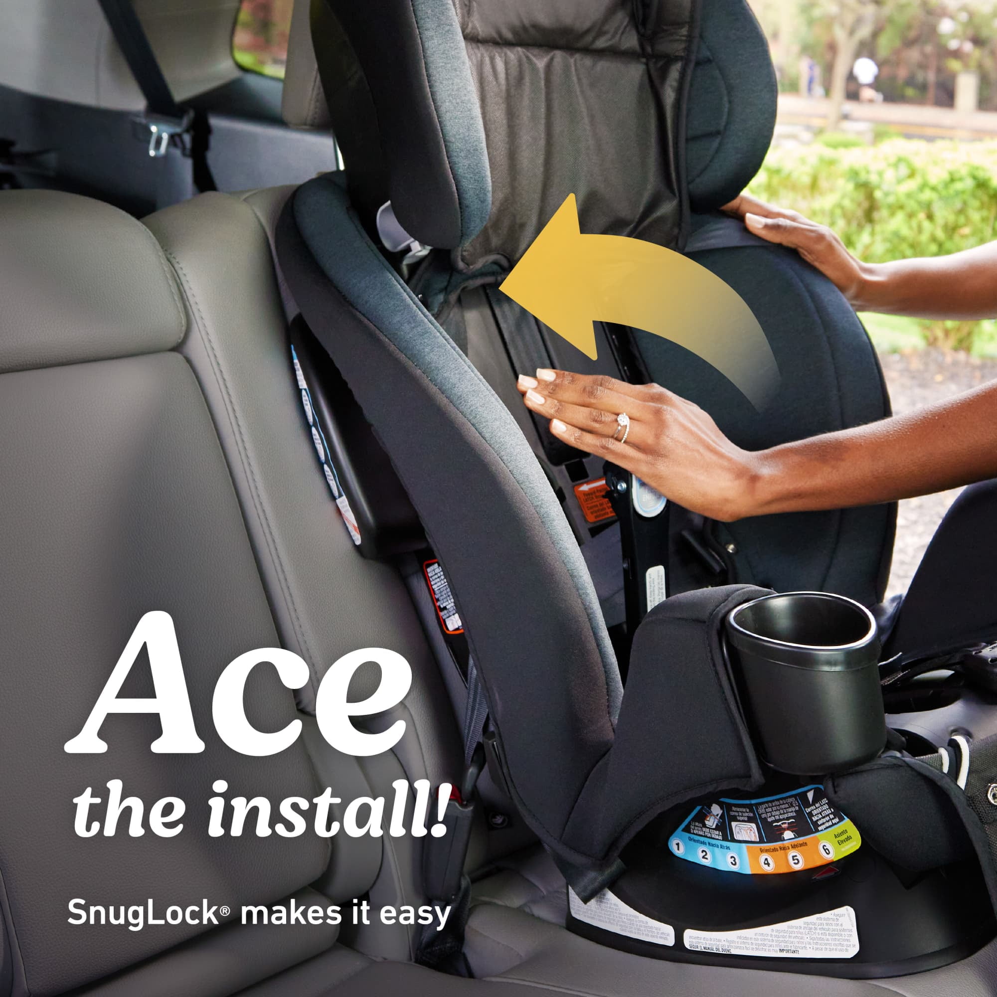 Graco TrioGrow SnugLock 3-in-1 Car Seat, Warren, Black