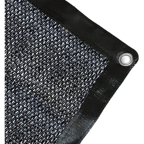 Agfabric 70 Shade Cloth Black Sunblock Fabric with Grommets UV