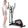 Maxkare Elliptical Bike with 8 Adjustable Resistance Levels & LCD Monitor, Magnetic Elliptical Machine Smooth Quiet Driven for Home Use, 220 LBS