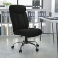 thumbnail image 4 of Flash Furniture HERCULES Series Big & Tall 400 lb. Rated Black Fabric Executive Ergonomic Office Chair and Chrome Base, 4 of 10