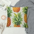 thumbnail image 2 of JEUXUS  Pineapple Throw Pillow Cover Green Print Pillow Case Decorative Tassel Cushion Cover for Bed Couch Sofa Chair Decor Yellow, 2 of 5