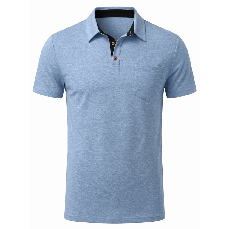 GIRUNS Men's Cotton Polo Shirt photo 6