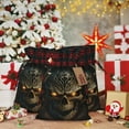 thumbnail image 6 of Gaeub Metal Evil Skull Print Christmas Gift Bag with Drawstrings,Drawstring Gift Bag for Xmas,Christmas Linen Bag,Gift Wrapping Bags for Presents Party -Black, 6 of 8