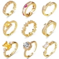 thumbnail image 2 of Anillo De Plata S925 Para Mujer/Diamantes De Oro De 18 Quilates/Joyería Boda, 2 of 4
