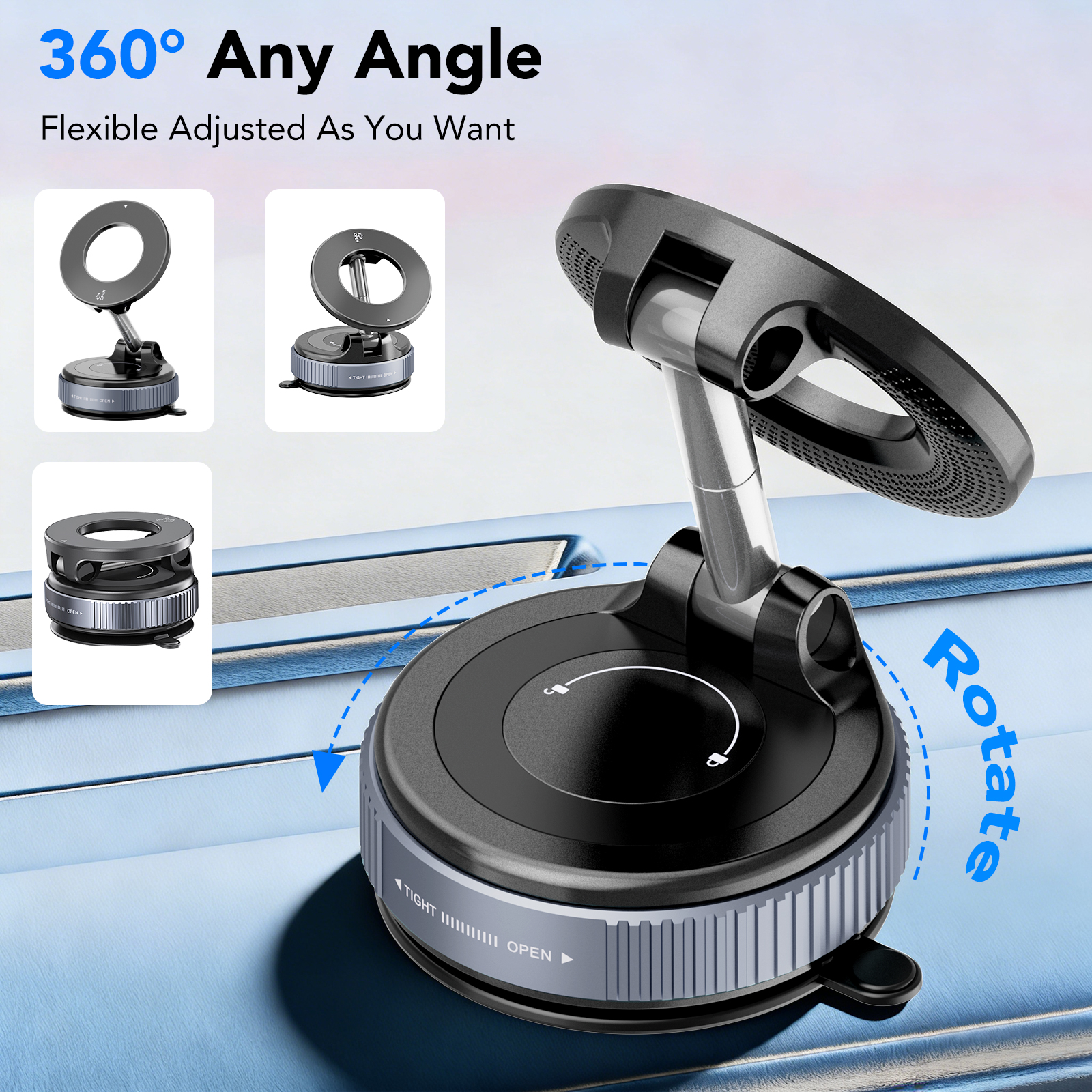 FAMOO Magnetic Car Phone Mount, 360° Adjustable photo 5