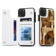 thumbnail image 3 of Oil Painting Abstract Geometric Brown Style Leather Wallet Case for iPhone 16 15 14 13 12 11 Pro Max Wallet Case Card Holder Flip, 3 of 8