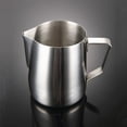 thumbnail image 3 of Inteprter Jarra de café espumoso de acero inoxidable, taza de flores, capuchino, leche, tazas de café expreso, Latte Art, espumador de leche, Juegos de servir café y té Plata 600 ml, 3 of 6