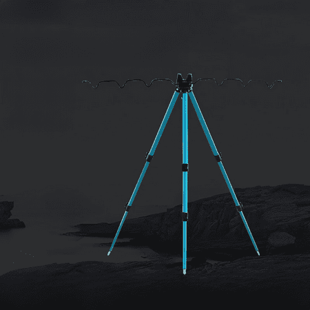 Outdoor fishing supplies ground plug sea rod bracket triangle retractable folding bracket long shot fishing rod bracket battery rack
