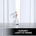 thumbnail image 6 of Window Sheer Curtains Black Curtains Clear Curtains Basic Rod Pocket Panel for Kitchen Bedroom Children Living Room Yard(55" X 84", Gray), 6 of 11